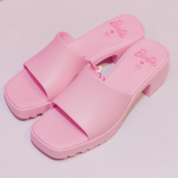 Zara Barbie rubberized lug sole sandals - Picture 15 of 16